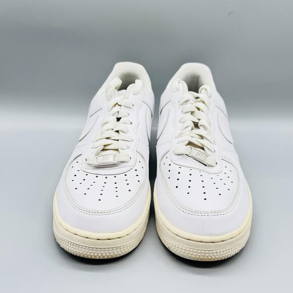 Nike Shoes Mens 8 White Leather Air Force 1 Low Classic Basketball Sneakers main image 4